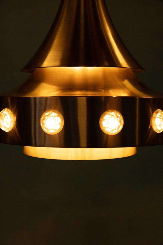 Image 1 of Lampada a sospensione di design danese dell'era spaziale, lampada a sospensione vintage anni Sessanta