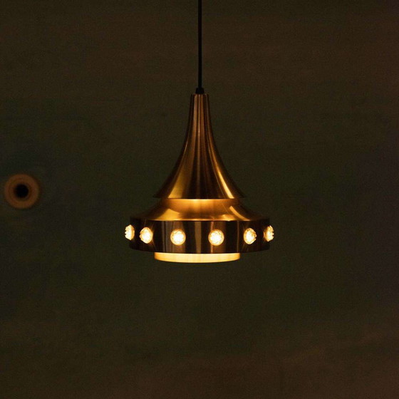 Image 1 of Lampe pendante design danois de l'ère spatiale, lampe pendante vintage des années 60