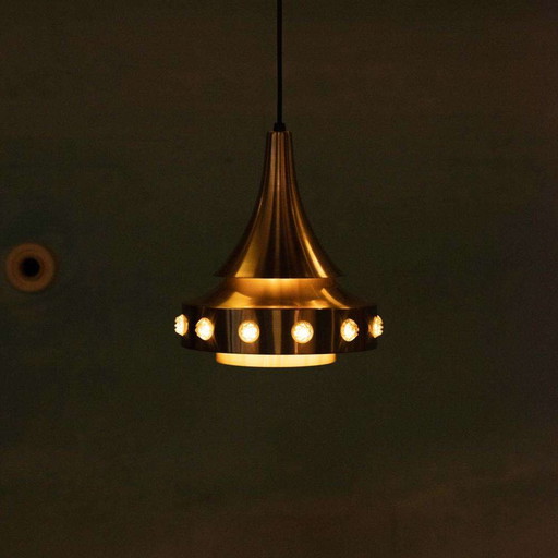 Space age Danish design pendant lamp, sixties vintage pendant