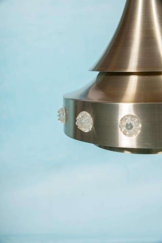 Image 1 of Lampe pendante design danois de l'ère spatiale, lampe pendante vintage des années 60