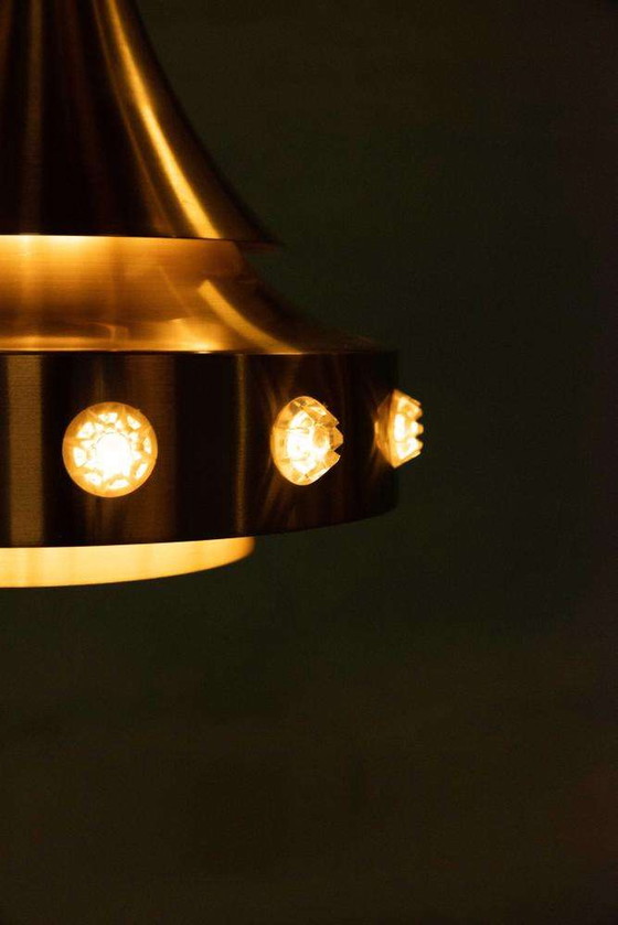 Image 1 of Lampe pendante design danois de l'ère spatiale, lampe pendante vintage des années 60