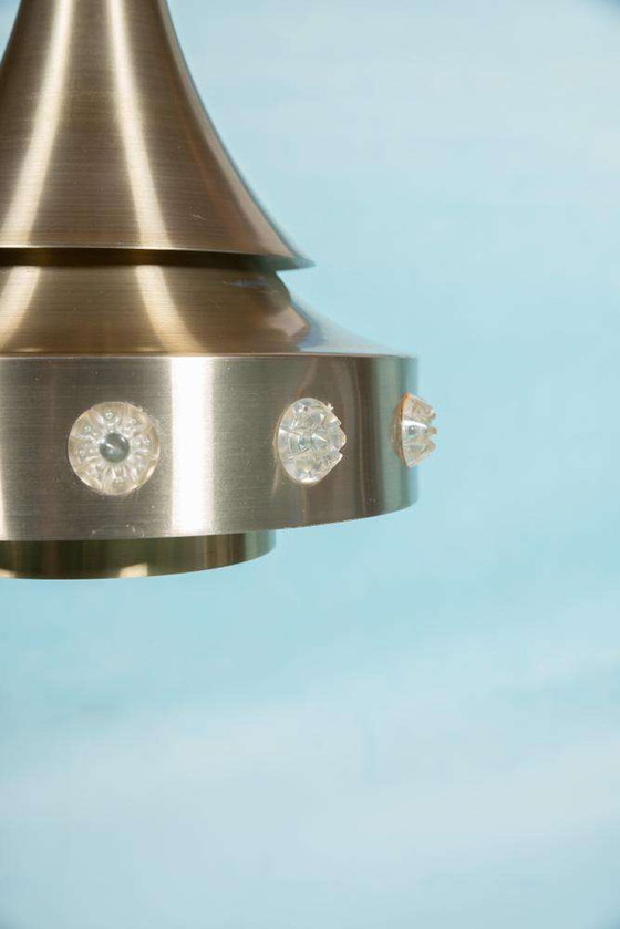 Image 1 of Lampe pendante design danois de l'ère spatiale, lampe pendante vintage des années 60