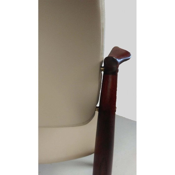 Image 1 of Coppia di sedie da capitano vintage modello 67 in teak rivestite di Erik Buch per Ørum Møbelfabrik, 1960