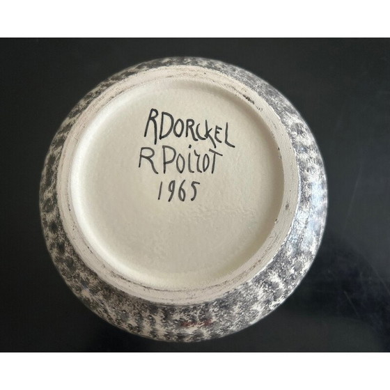 Image 1 of Vintage ceramic vase by René Poirot, 1960