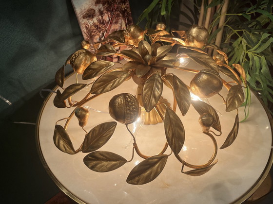 Image 1 of Banci Firenze Plafoniere Fruit Vintage Oro Dorato 