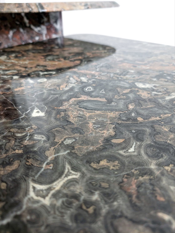 Image 1 of 2x Italian Marble Nesting Tables 1970'S