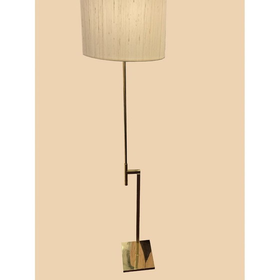Image 1 of Vintage floor lamp with gilded brass mechanism, 1970