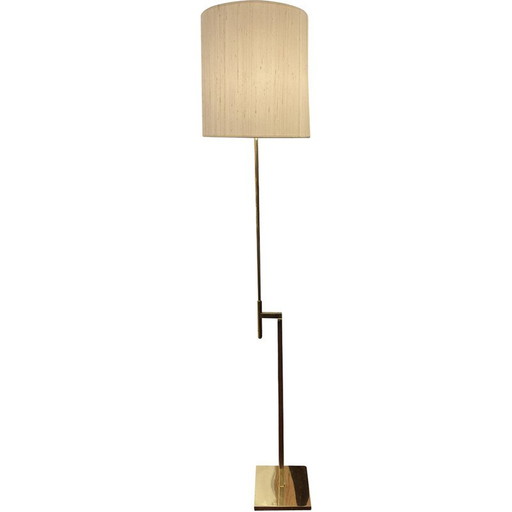 Vintage floor lamp with gilded brass mechanism, 1970