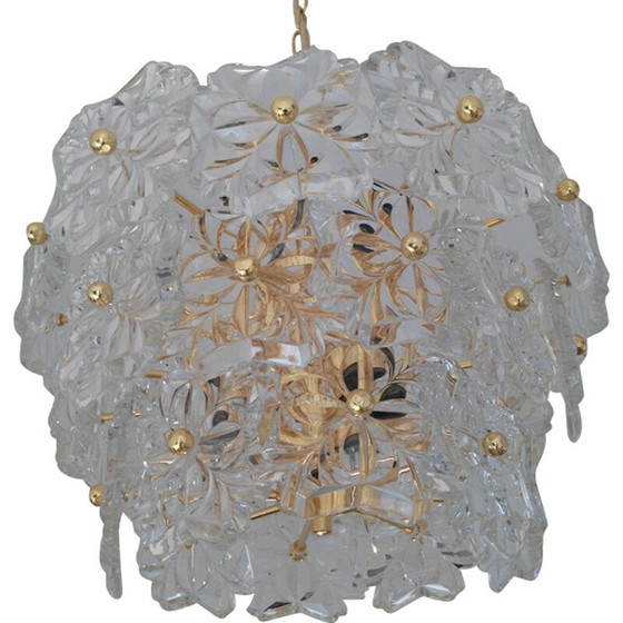 Image 1 of Lampadario in vetro vintage per Kinkeldey - anni '70