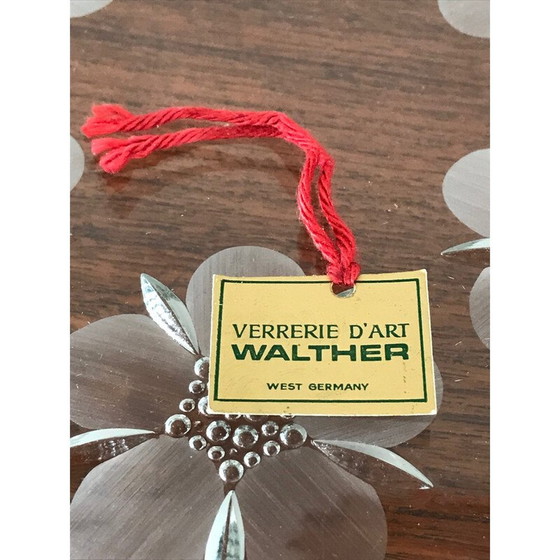Image 1 of Vintage glass trivet by Walther Glass, 1970