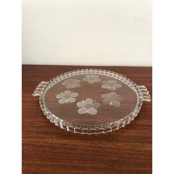 Image 1 of Vintage glass trivet by Walther Glass, 1970