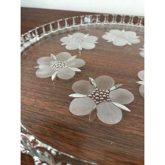 Image 1 of Vintage glass trivet by Walther Glass, 1970