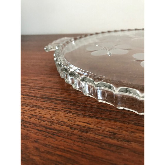Image 1 of Vintage glass trivet by Walther Glass, 1970
