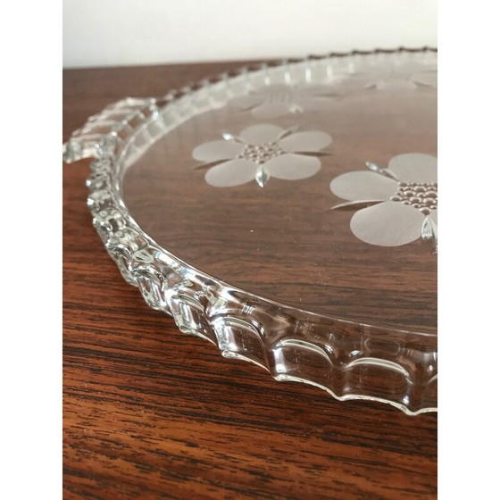 Image 1 of Vintage glass trivet by Walther Glass, 1970