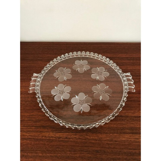 Image 1 of Vintage glass trivet by Walther Glass, 1970