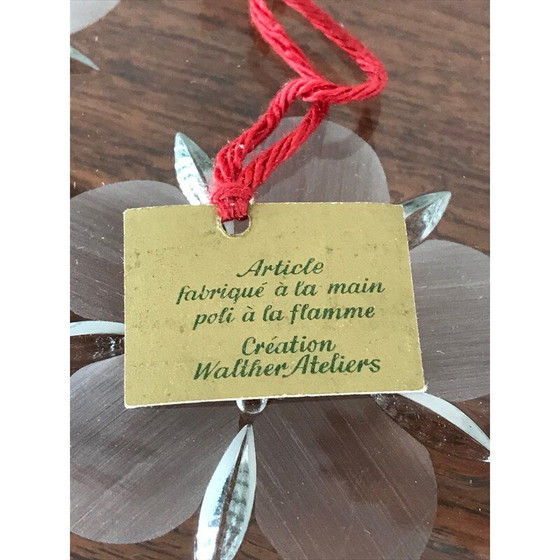 Image 1 of Vintage glass trivet by Walther Glass, 1970