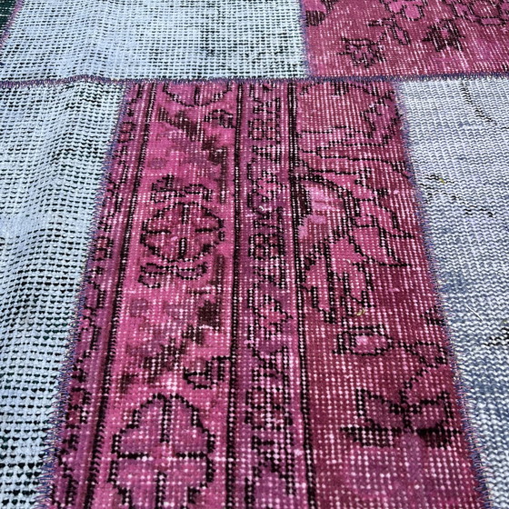 Image 1 of Tapis turc vintage en patchwork