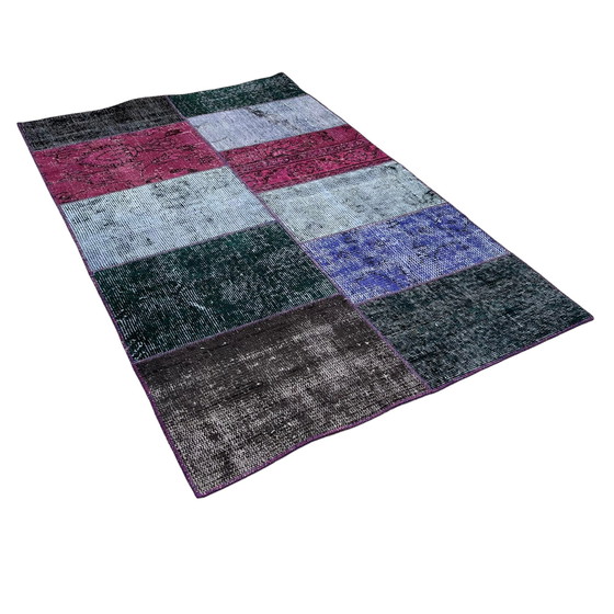 Image 1 of Tapis turc vintage en patchwork