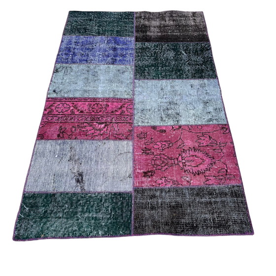 Image 1 of Tapis turc vintage en patchwork