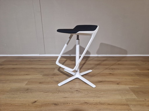 Interstuhl Kinetic Barstool Black White Adjustable Design Phoenix