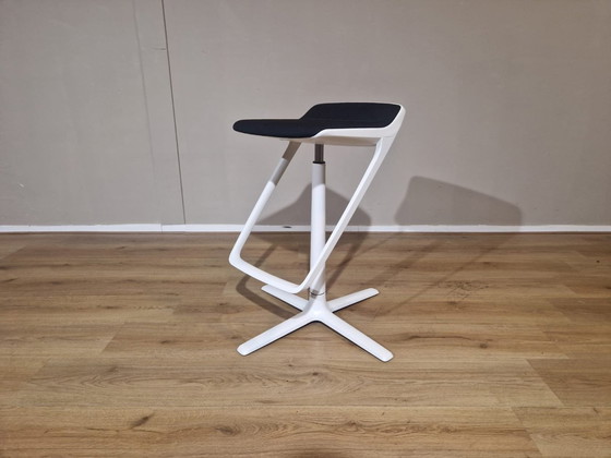 Image 1 of Interstuhl Kinetic Barstool Black White Adjustable Design Phoenix