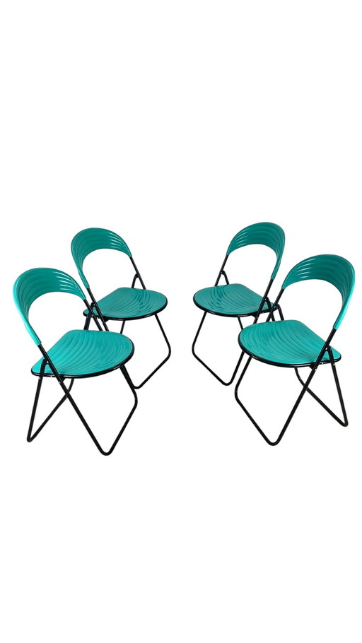 Post Modern Italian Design Folding Chairs