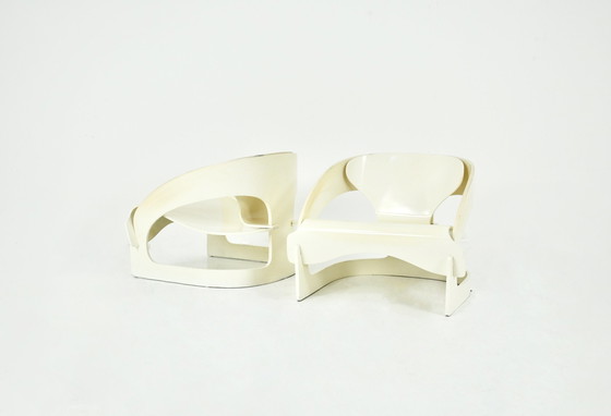 Image 1 of Model 4801 Armchairs by Joe Colombo for Kartell, 1960s, Set of 2