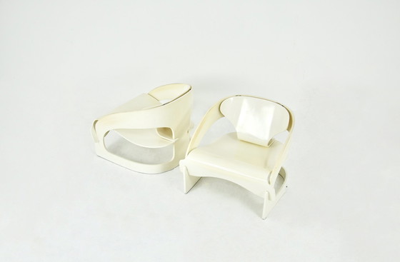 Image 1 of Model 4801 Armchairs by Joe Colombo for Kartell, 1960s, Set of 2