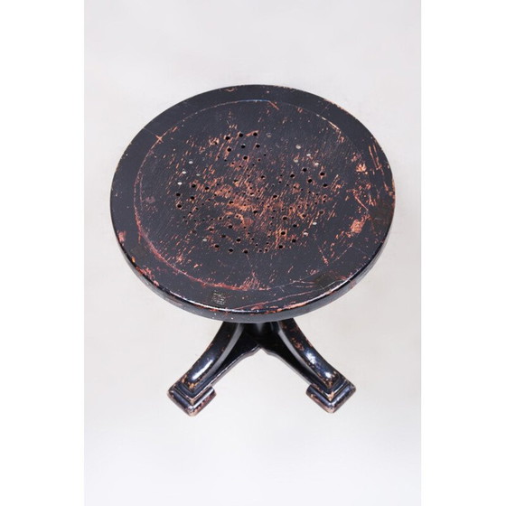 Image 1 of Vintage black Art deco piano stool by Thonet, 1920s