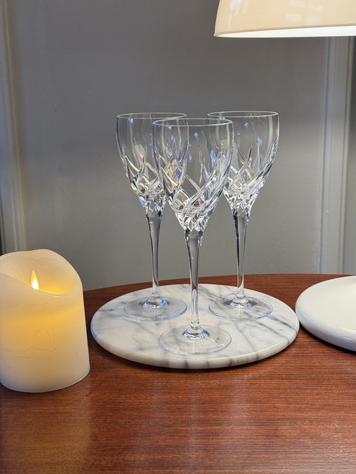 Crystal Wine Glasses Wedgwood 'Tuscany' Albert Heijn 90S