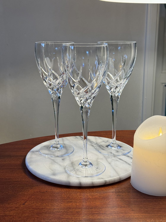 Image 1 of Crystal Wine Glasses Wedgwood 'Tuscany' Albert Heijn 90S