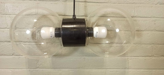 Image 1 of Lampada a sospensione vintage Dubbele Bol 