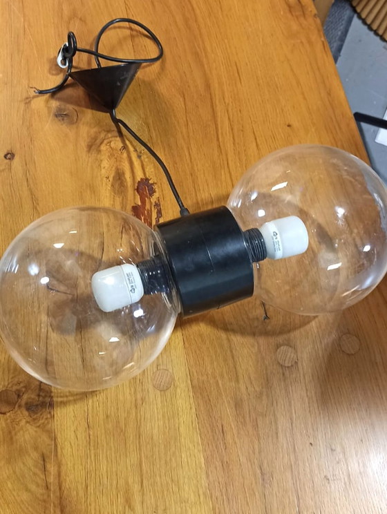 Image 1 of Lampada a sospensione vintage Dubbele Bol 