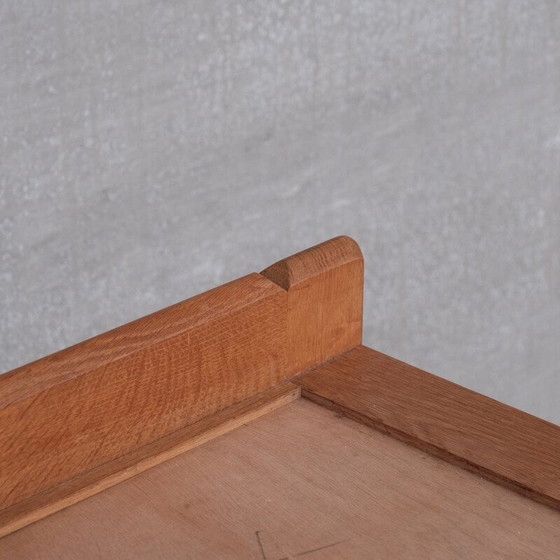 Image 1 of Vintage oak floor lamp by Guillerme and Chambron, France 1960