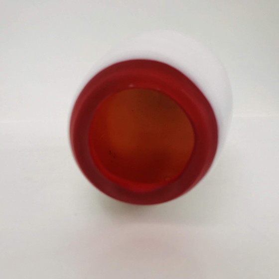 Image 1 of Ioan Nemtoi Opal vase with red lip