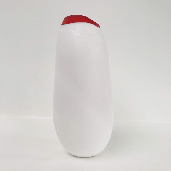 Image 1 of Ioan Nemtoi Opal vase with red lip