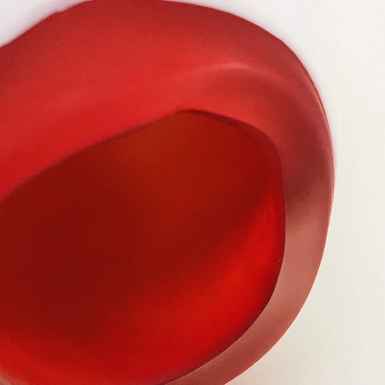 Image 1 of Ioan Nemtoi Opal vase with red lip