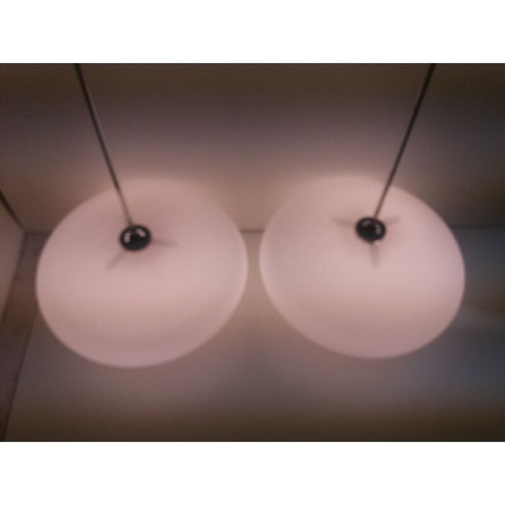 Image 1 of Lampadario vintage in metallo cromato di Napako, Cecoslovacchia, 1970