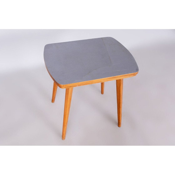 Image 1 of Mid century coffee table in beechwood and Umakart, Czechia 1950s