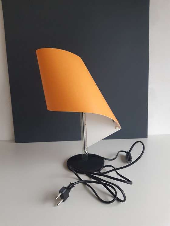 Image 1 of Lampada da tavolo Nautilus arancione e gialla di Italiana Luce