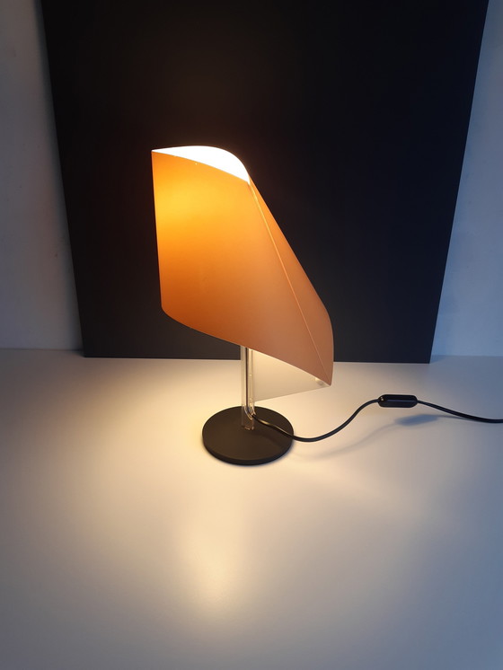 Image 1 of Lampada da tavolo Nautilus arancione e gialla di Italiana Luce
