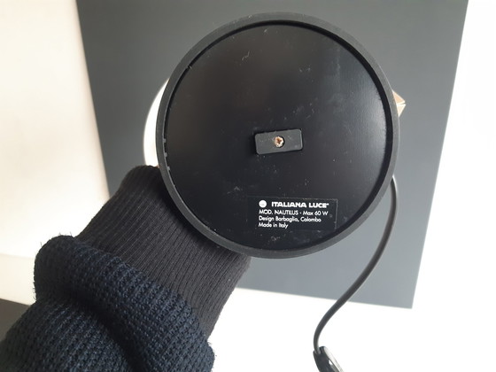 Image 1 of Lampada da tavolo Nautilus arancione e gialla di Italiana Luce