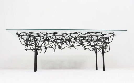 Sculptural coffee table in the style of Daniel Gluck, Germany, 1970s