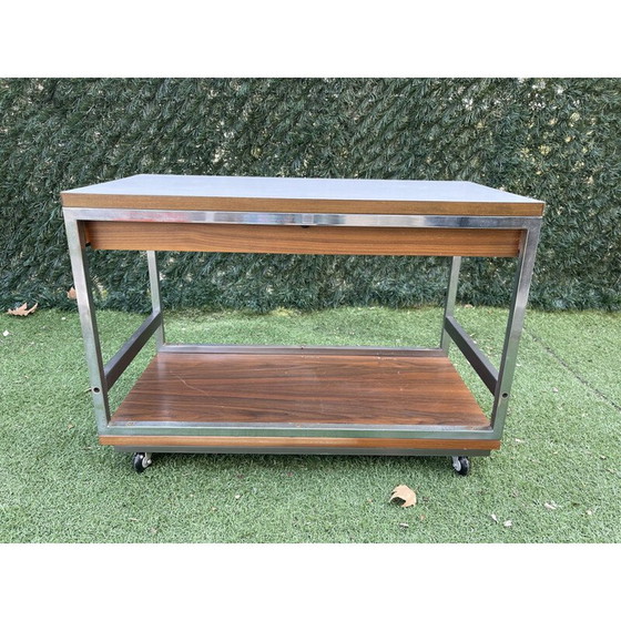 Image 1 of Vintage formica and metal coffee table by Boris Lacroix