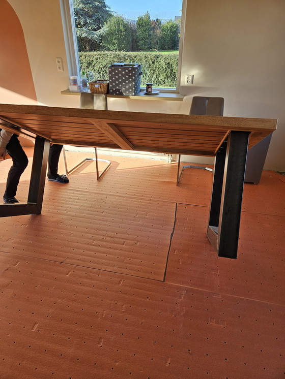 Image 1 of Beautiful Industrial Dining Table