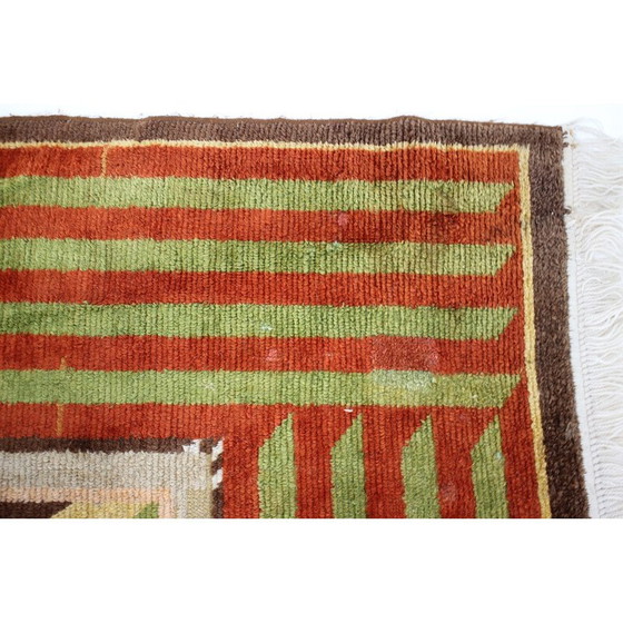 Image 1 of Vintage Art Deco wool rug, Czechoslovakia 1930