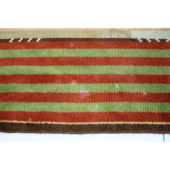 Image 1 of Vintage Art Deco wool rug, Czechoslovakia 1930
