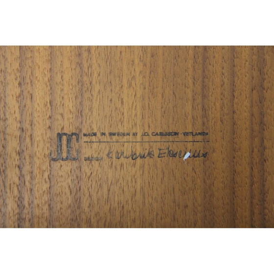 Image 1 of Vintage walnut coffee table by Karl-Erik Ekselius for Joc, Sweden 1960