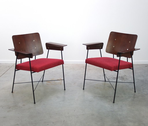 2x Armchairs By Georges Coslin 1950S