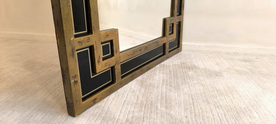 Image 1 of Large Golden Mirror Deknudt Design 1970'S